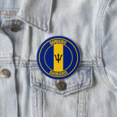 Barbados Round Emblem Button (Beispiel)