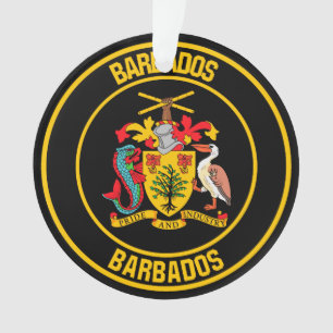 Barbados-Rundemblem Ornament