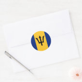 Barbados Runder Aufkleber (Umschlag)