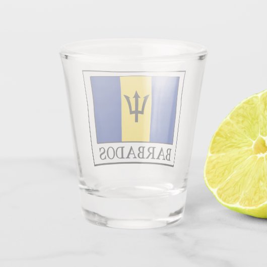 Barbados Schnapsglas (Rückseite)