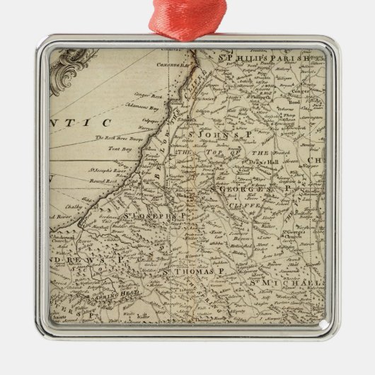 Barbados Silbernes Ornament (Vorne)