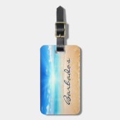 Barbados Sonnenaufgang Gepäckanhänger (Vorderseite vertikal)