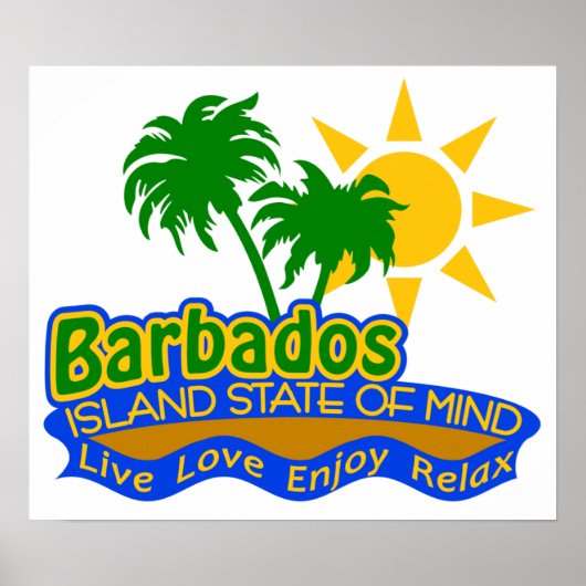 Barbados-Staat Poster (Vorne)