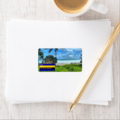 Barbados - Strand von Cattlewash Adressaufkleber (Insitu)