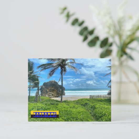 Barbados - Strand von Cattlewash Postkarte (Stehend Vorderseite)