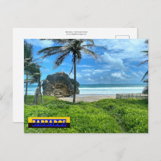 Barbados - Strand von Cattlewash Postkarte (Vorne/Hinten)