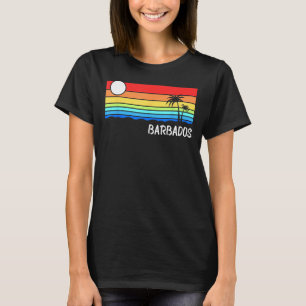 Barbados Sunset Design Urlaub Karibik Insel B T-Shirt