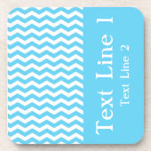 Barbados Surf Wave Zickzack anpassbar Getränkeuntersetzer (Vorderseite)