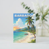 Barbados Travel Postkarte (Stehend Vorderseite)
