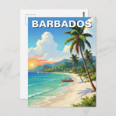Barbados Travel Postkarte (Vorne/Hinten)
