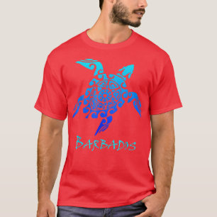Barbados Tribal Schildkröte Polynesischer Tattoo S T-Shirt