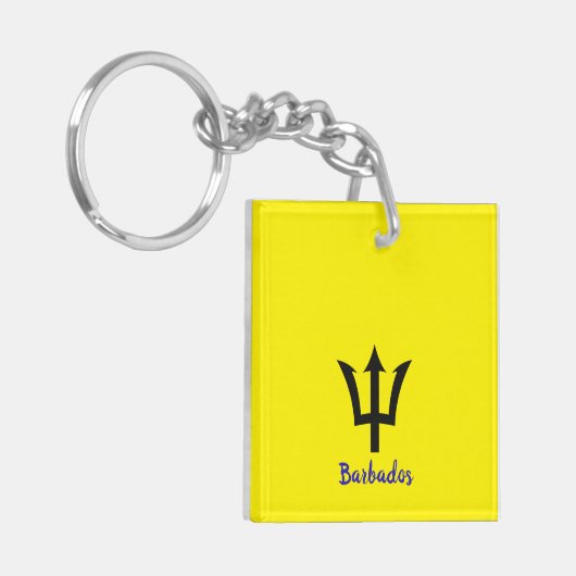 Barbados Trident Schlüsselanhänger (Vorderseite links)