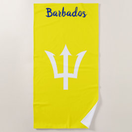 Barbados Trident Yellow Beach Handtuch