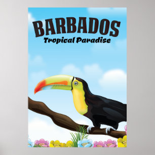 Barbados Tropical Paradise Reiseplakat Poster