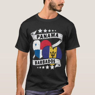 Barbados und Aanama-Flagge T-Shirt