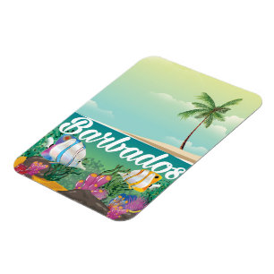 Barbados Unterwasser-Reiseplakat Magnet
