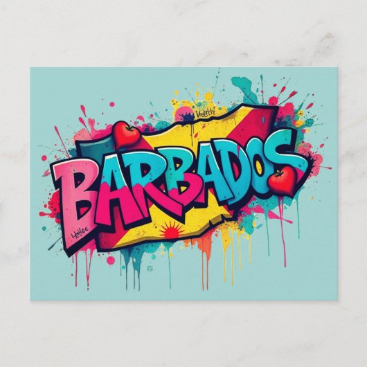 Barbados Urlaub Gruß Postkarte (Vorderseite)