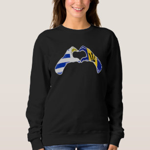 Barbados Uruguay Flag Barbadianer Uruguayischer He Sweatshirt