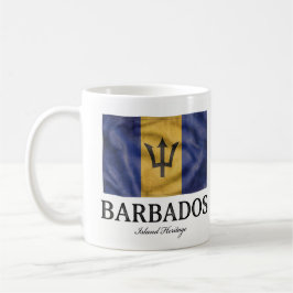 Barbados Vintage-Flagge | Karibisches Erbe Kaffeetasse