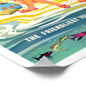 Barbados Vintage Reiseplakat Poster (Ecke)