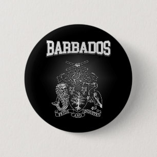 Barbados-Wappen Button