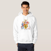 Barbados-Wappen Hoodie (Vorne ganz)