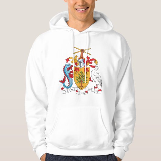 Barbados-Wappen Hoodie (Vorderseite)