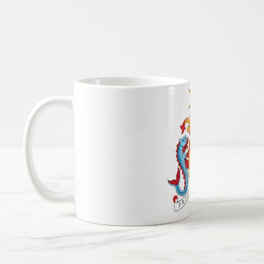 Barbados-Wappen Kaffeetasse (Links)