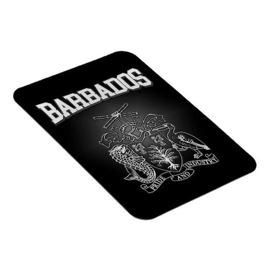 Barbados-Wappen Magnet (Rechte Seite)