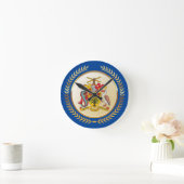 Barbados-Wappen Runde Wanduhr (Zuhause)