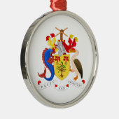 Barbados-Wappen Silbernes Ornament (Rechts)