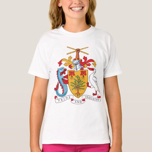 Barbados-Wappen T-Shirt (Vorderseite)