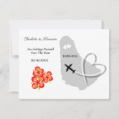 Barbados Wedding Destination Save the Date (Vorderseite)