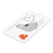 Barbados Wedding Destination Save the Date Magnet (Linke Seite)