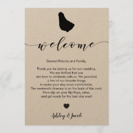 Barbados Wedding Welcome Letter & Itinerary Programm