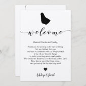 Barbados Wedding Welcome Letter & Itinerary Programm (Vorne/Hinten)