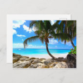 Barbados - Weißer Sandstrand Postkarte (Vorne/Hinten)