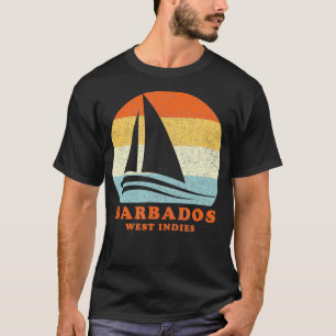 Barbados Westindien Vintage-Segelschiff Segelurlau T-Shirt