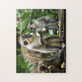 Barbados Wilder Affen Tropisches Puzzle (Vertikal)