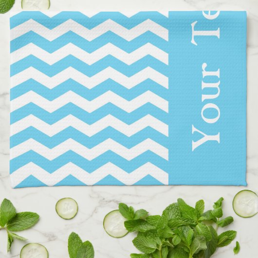 Barbaods Surf Wave Zickzack anpassbar Handtuch (Gefaltet)