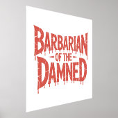 Barbar des gotischen Horrors der Verdammten Foliendrucke (Ablage )