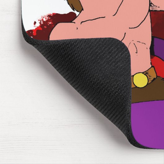 Barbar gegen Schlange Mousepad (Ecke)