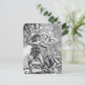 Barbar gegen Zauberer; das Schwert wird sich durch Postkarte (Stehend Vorderseite)