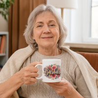Barbara Blumenvasen-Tasse – Vintage-Pfingstrosen-B