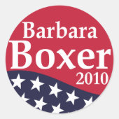 Barbara Boxer 2010 Lapel Stickers (Vorderseite)