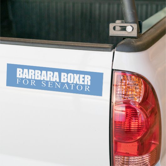 Barbara Boxer für Senator 2010 Autoaufkleber (Auf Lkw)