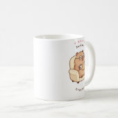 Barbara Capybara liest Buch Cute Cozy Tasse (VorderseiteRechts)