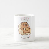 Barbara Capybara liest Buch Cute Cozy Tasse (Mittel)
