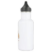 Barbara Capybara liest Buch Kuschelige Tasse Edelstahlflasche (Rechts)