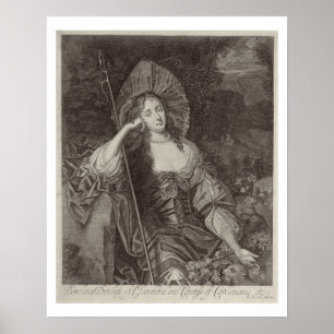 Barbara Duchess von Cleaveland (1641-1709) als Sie Poster